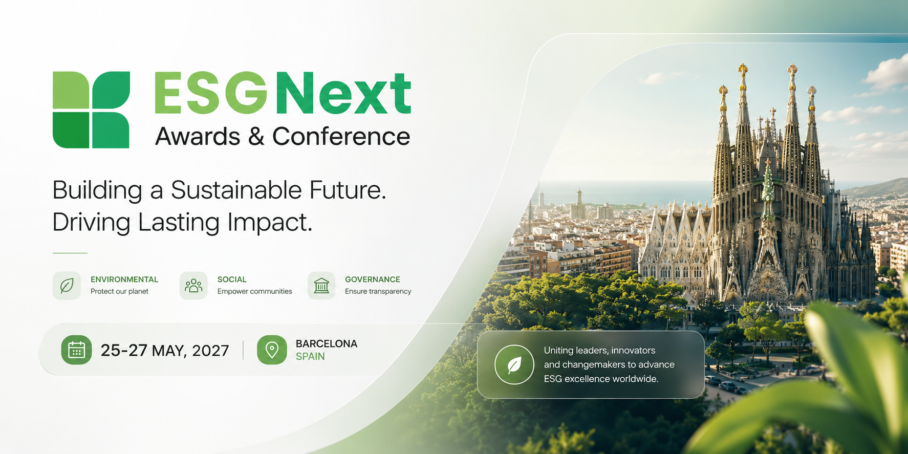 ESGNext Awards & Conference, Barcelona Spain 2027